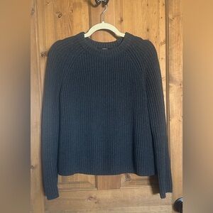 Quince organic cotton fisherman sweater small
